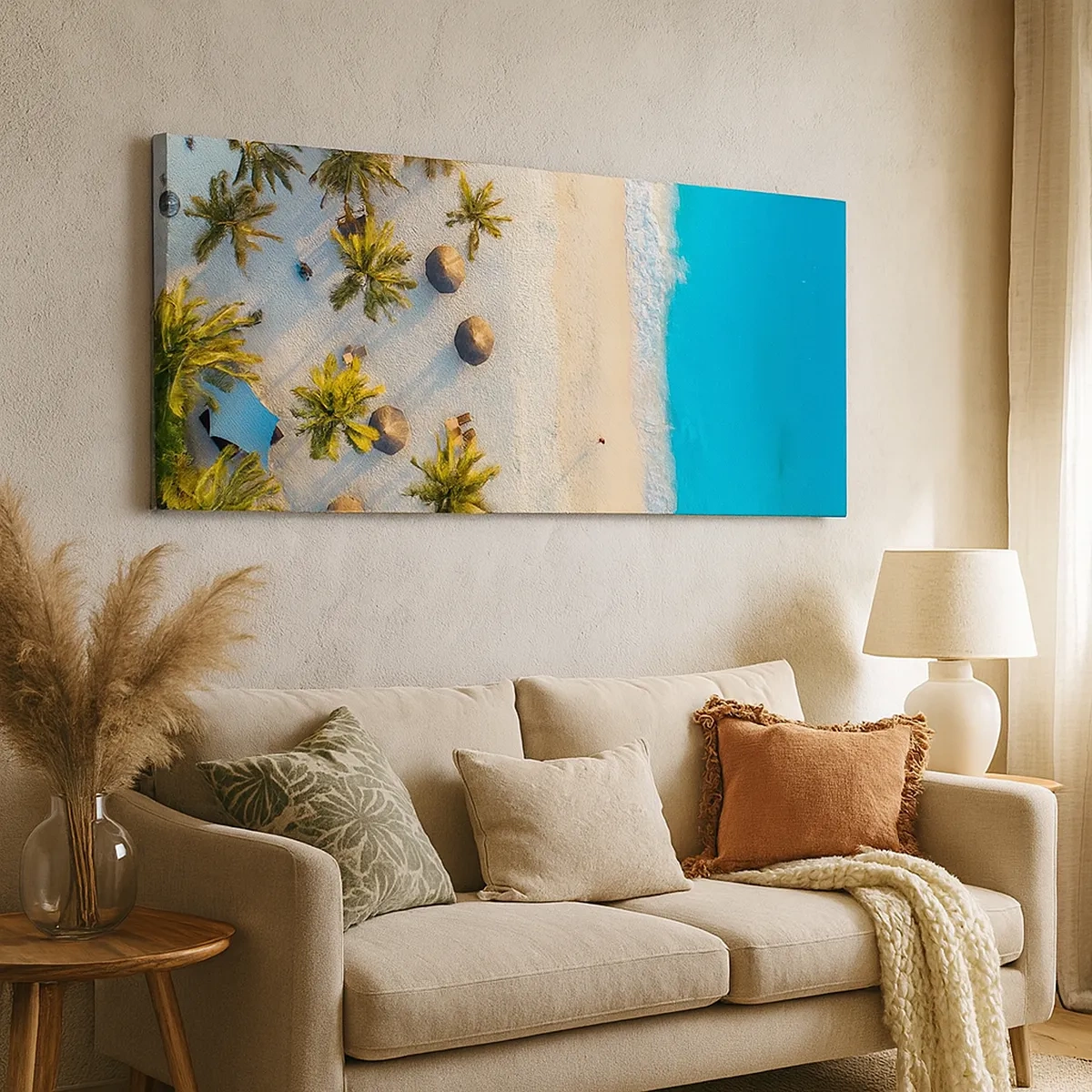 Schilderen op canvas - Welkom in het paradijs - 30x30 cm