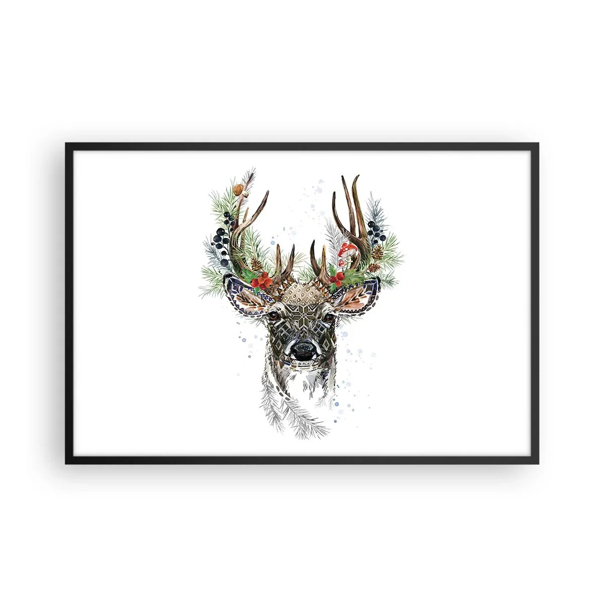 Poster in een zwarte lijst - In een feestelijk gewaad - 91x61 cm