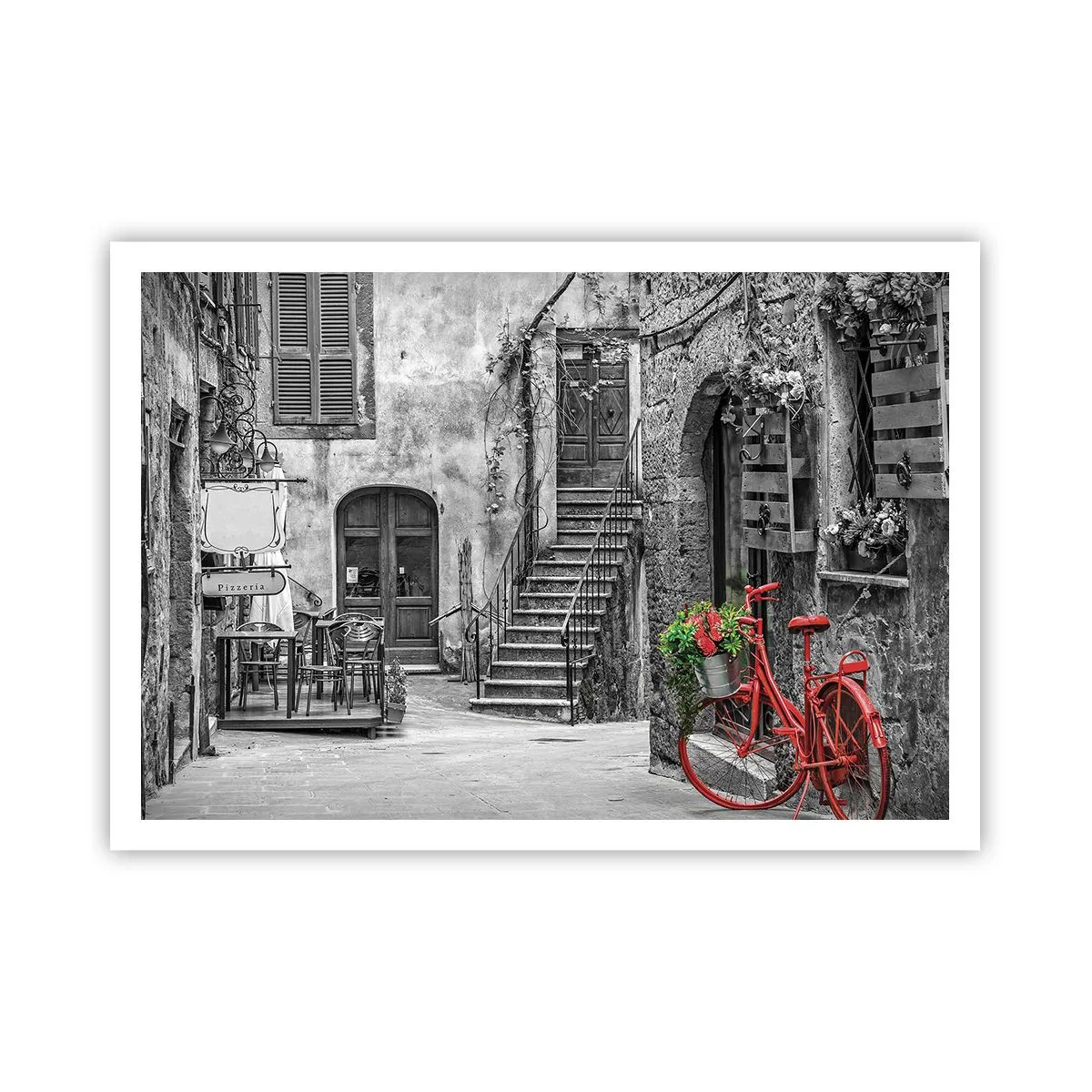 Poster - Toscaanse steeg - 100x70 cm