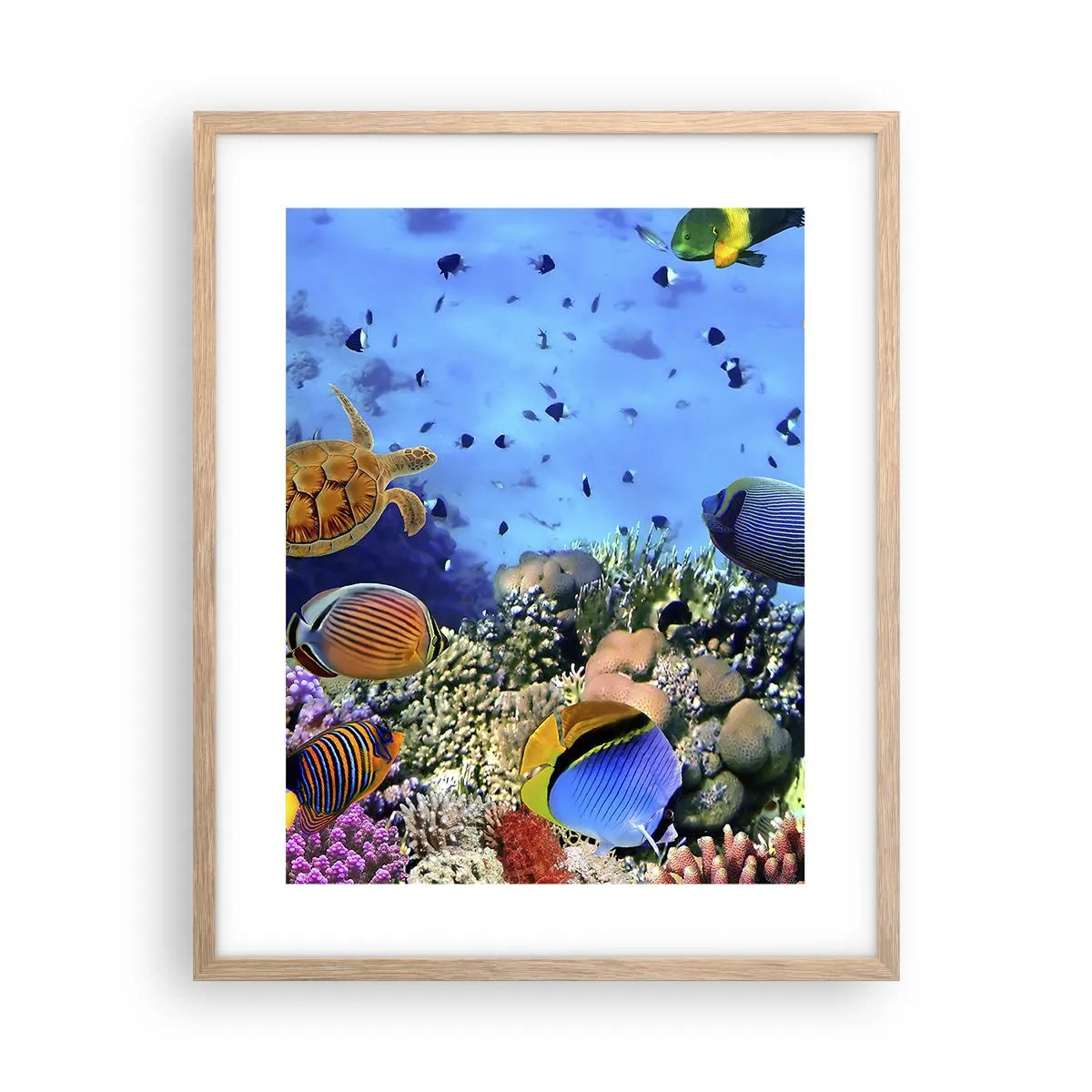 Een poster in een licht eiken lijst - En wat weten we over het leven... - 40x50 cm