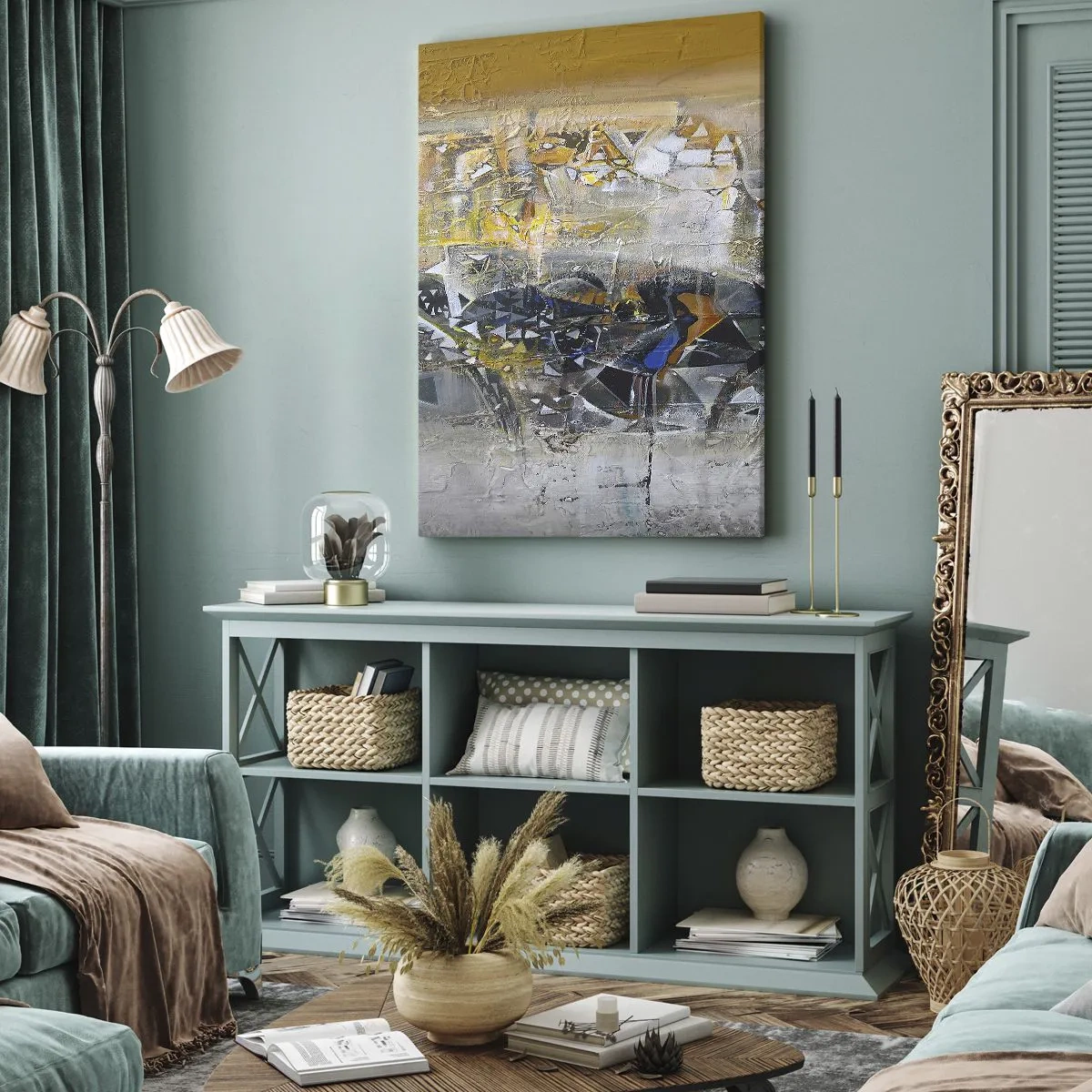 Schilderen op canvas - Alles komt goed - 70x100 cm