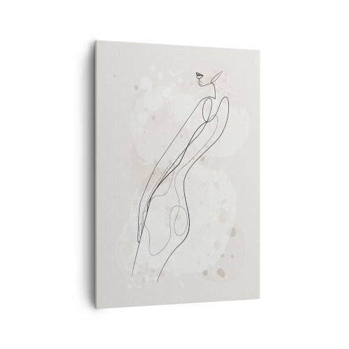 Schilderen op canvas - De blik dwaalt af - 70x100 cm