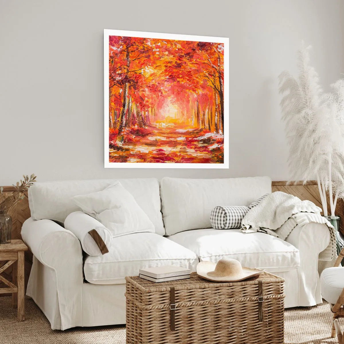 Poster - Koperen bos - 50x50 cm