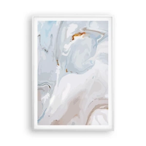 Poster in een witte lijst - Het wit is verheven - 70x100 cm