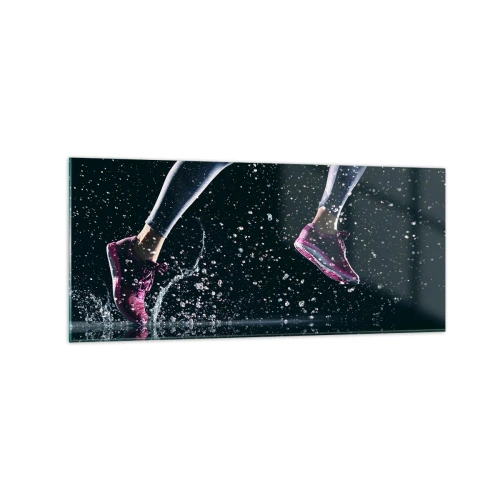 Schilderen op glas - Hoeveel kracht in de benen - 120x50 cm