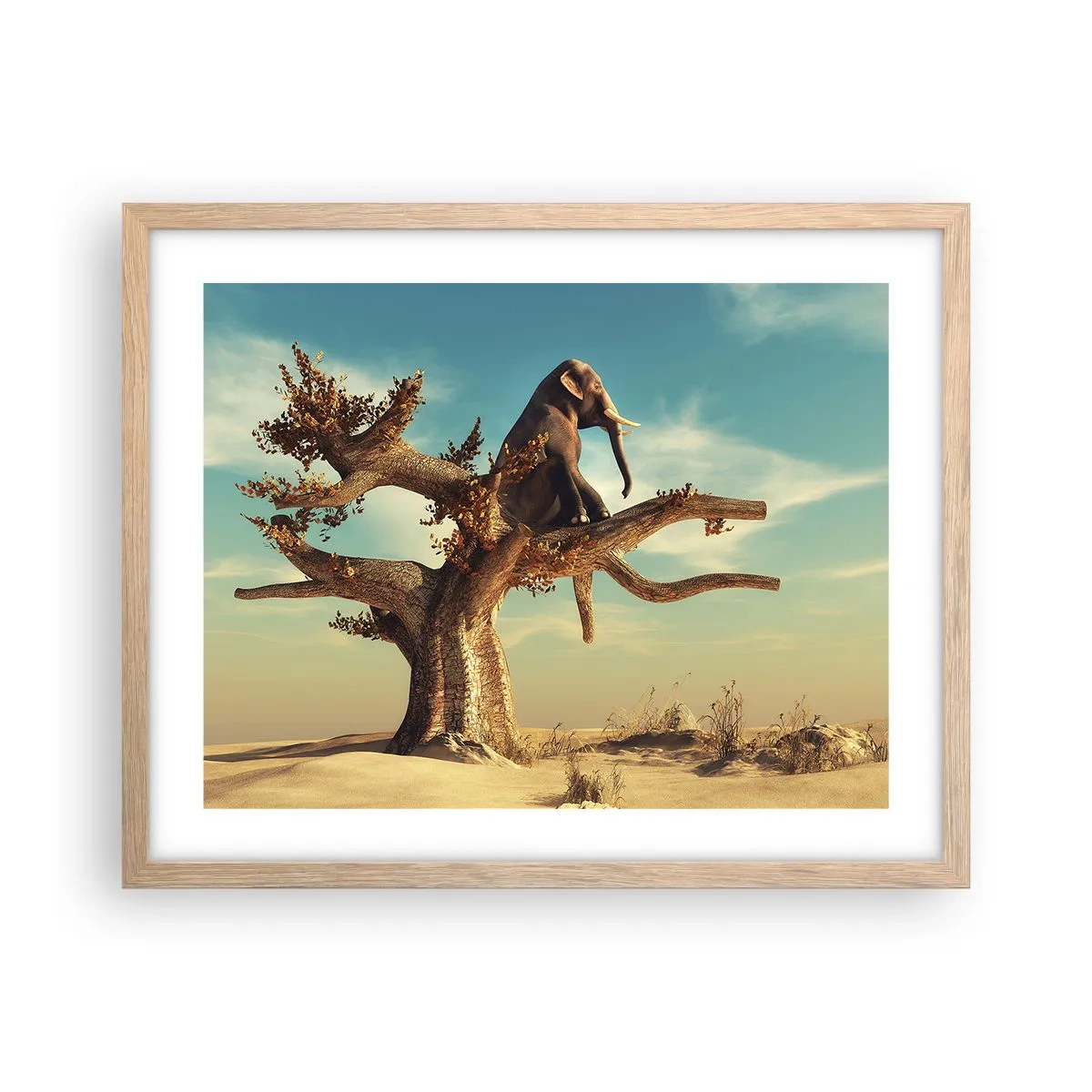 Een poster in een licht eiken lijst - Een nieuw gezichtspunt - 50x40 cm