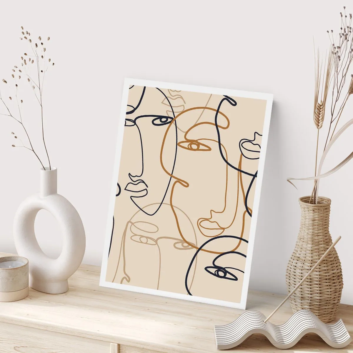 Poster - Het portret is vermenigvuldigd - 70x100 cm