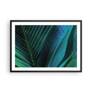 Poster in een zwarte lijst - De anatomie van groen - 70x50 cm