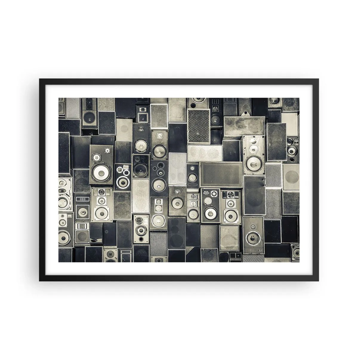 Poster in een zwarte lijst - En alles is goed - 70x50 cm