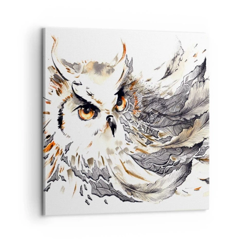 Schilderen op canvas - Ze kwam uit de wereld van magie - 60x60 cm