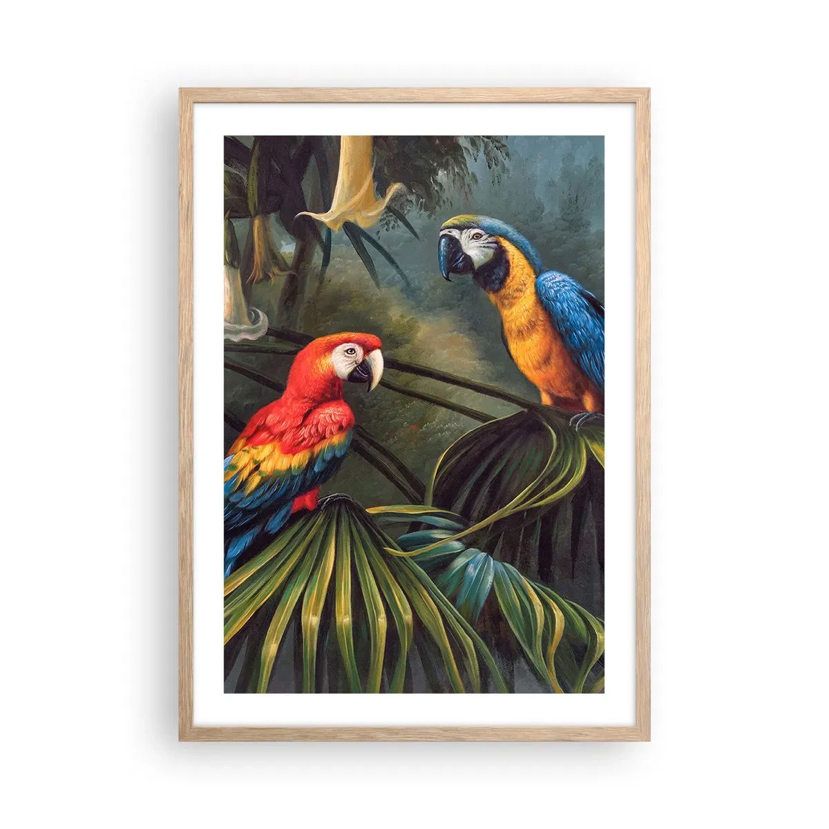 Een poster in een licht eiken lijst - Romantiek in de tropen - 50x70 cm