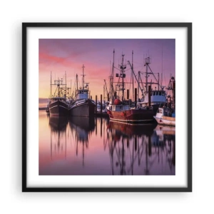Poster in een zwarte lijst - Voor de volgende dag - 50x50 cm