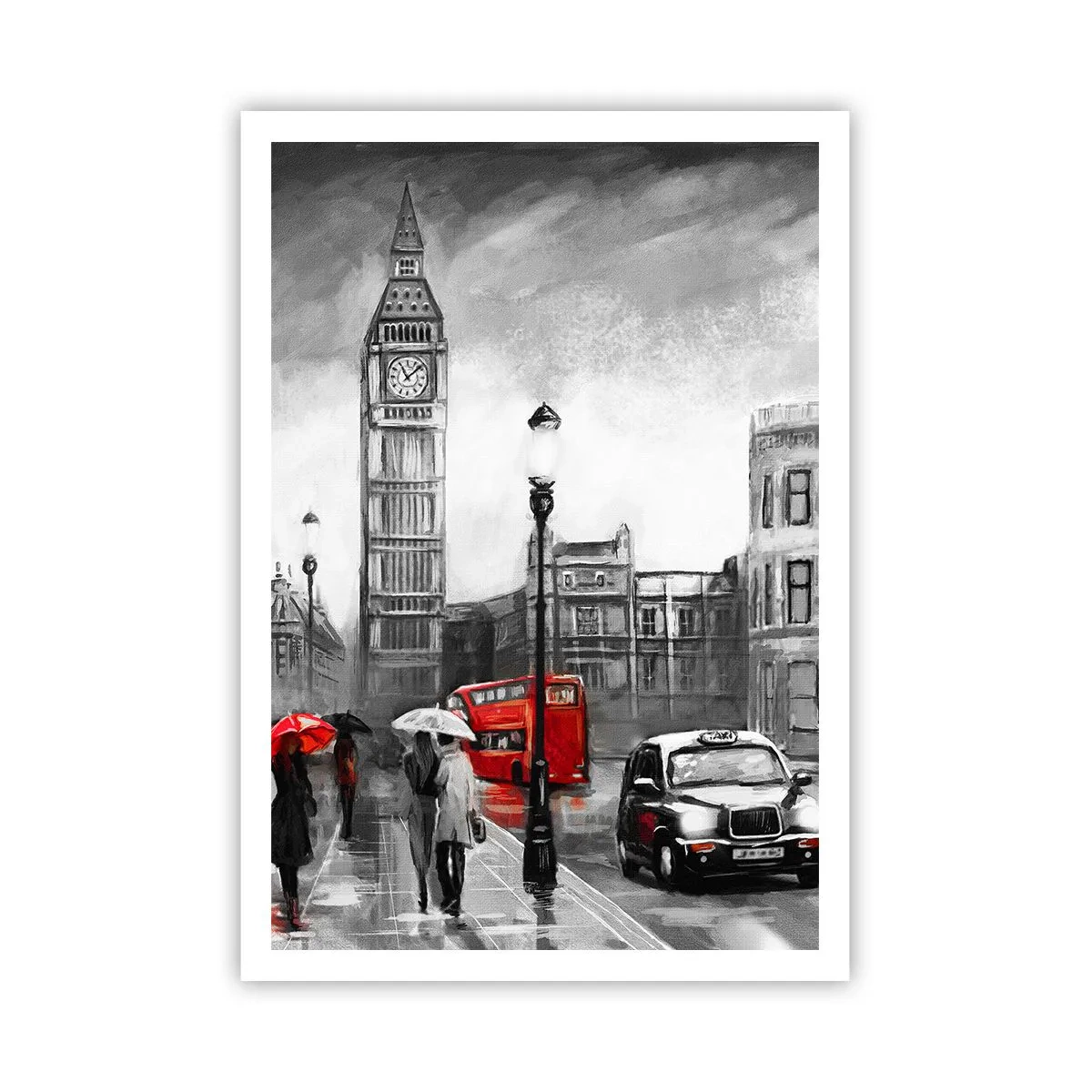 Poster - Helemaal geen grijze stad - 70x100 cm