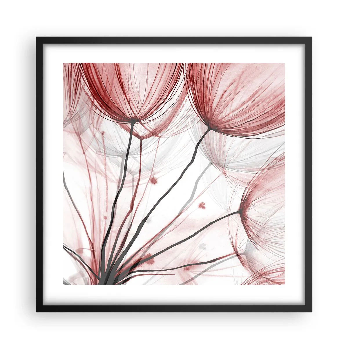 Poster in een zwarte lijst - Vóór het vertrek - 50x50 cm