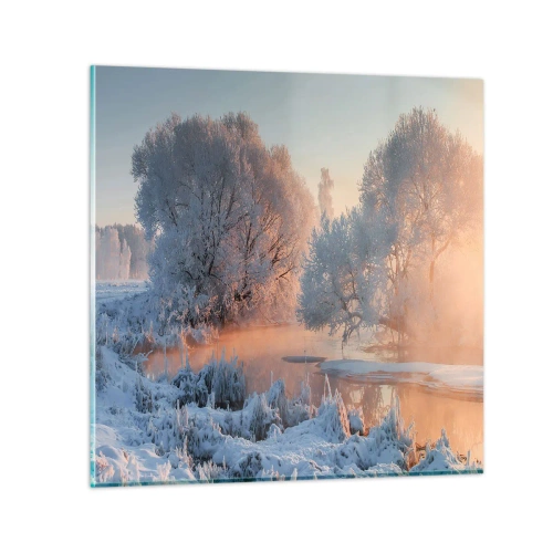 Schilderen op glas - Alles in het kristal schijnt in de zon - 30x30 cm