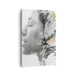 Schilderen op canvas - Ondergedompeld in de natuur - 80x120 cm