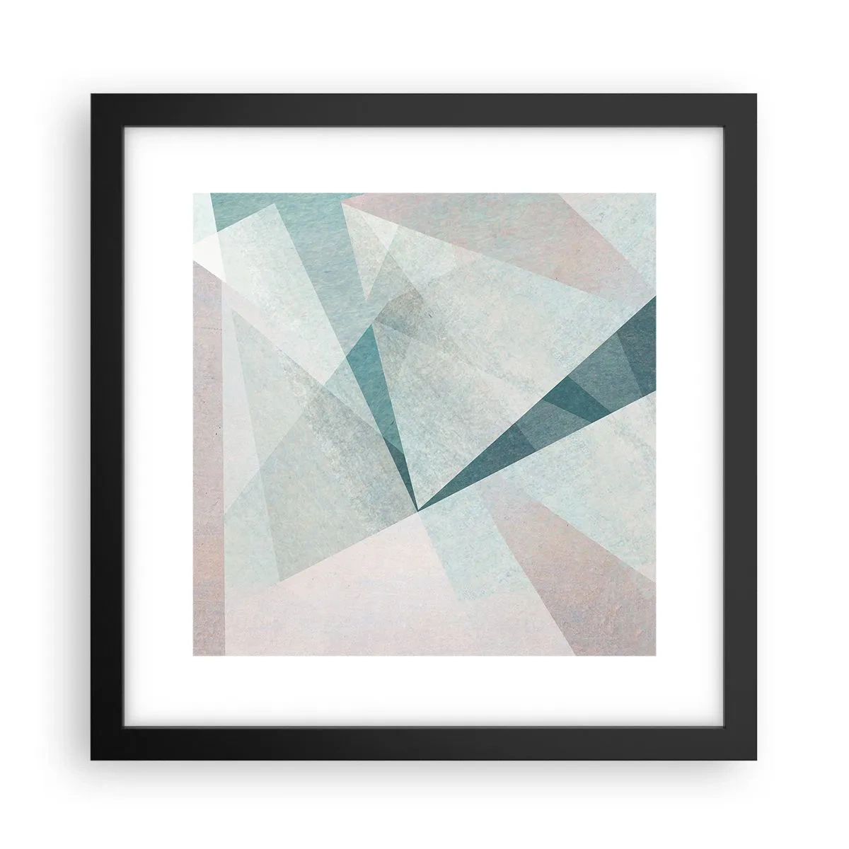 Poster in een zwarte lijst - Makkelijk maar dynamisch - 30x30 cm
