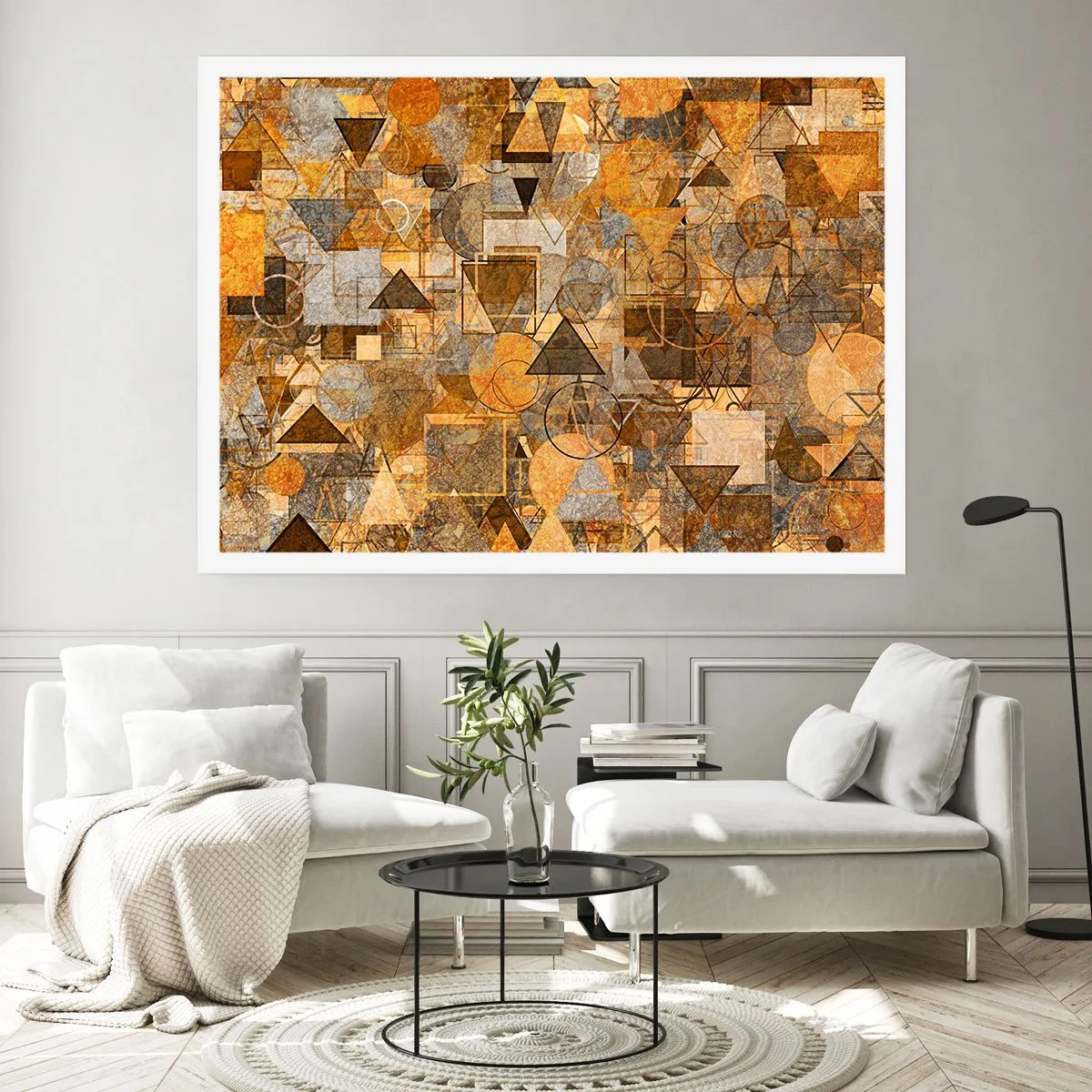 Poster - De wereld in vorm - 40x30 cm