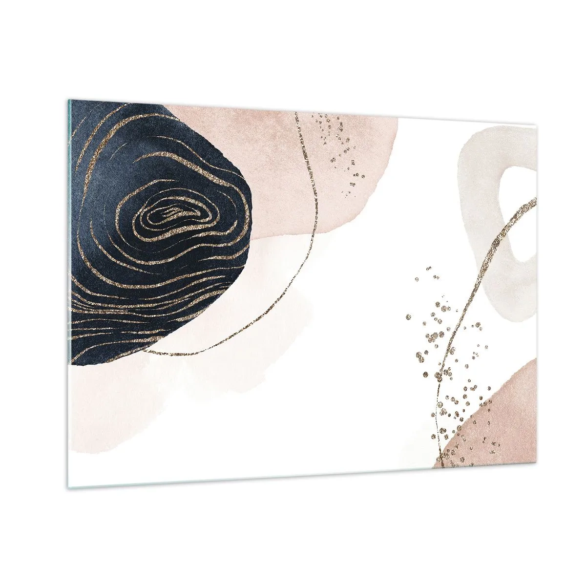 Schilderen op glas - Alles vloeit - 100x70 cm