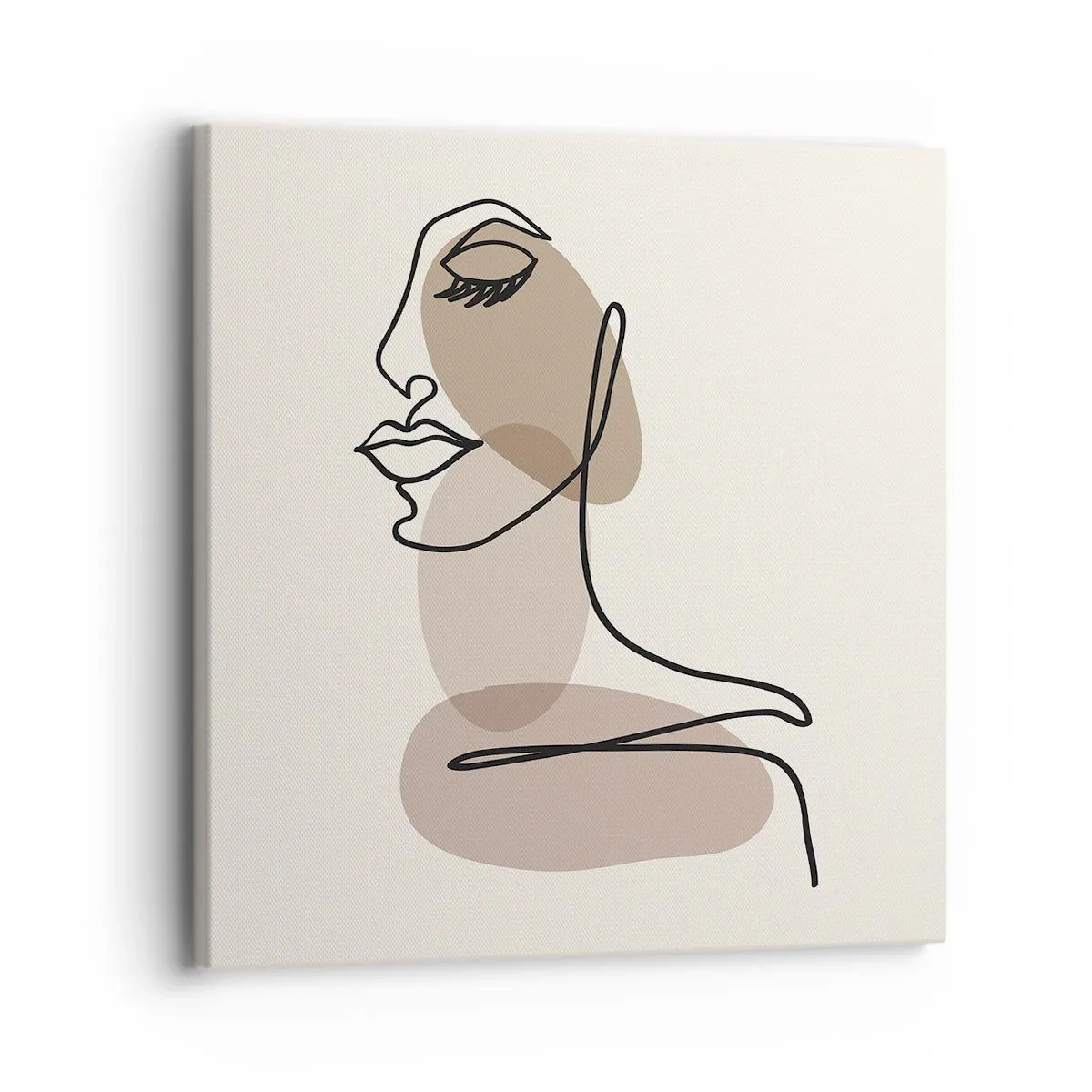 Schilderen op canvas - Een bepaalde lijn van schoonheid - 30x30 cm