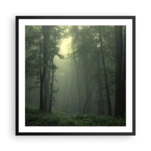 Poster in een zwarte lijst - Voordat hij wakker wordt - 60x60 cm