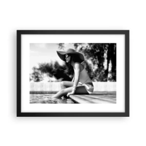 Poster in een zwarte lijst - Zomerdroom - 40x30 cm