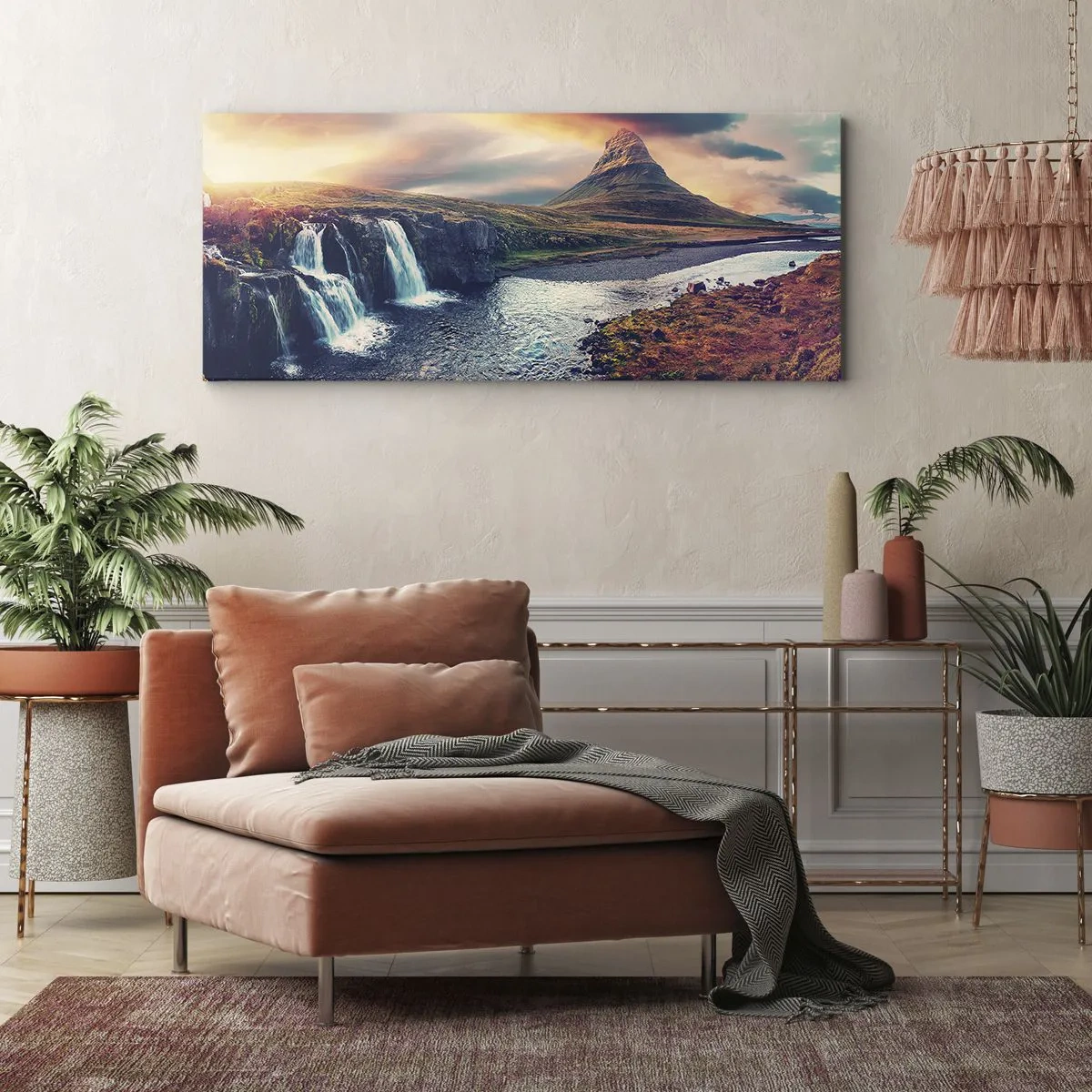 Schilderen op canvas - In de majesteit van de natuur - 160x50 cm