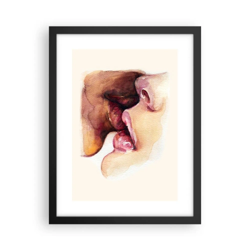 Poster in een zwarte lijst - Zoals dag en nacht, aarde en lucht - 30x40 cm