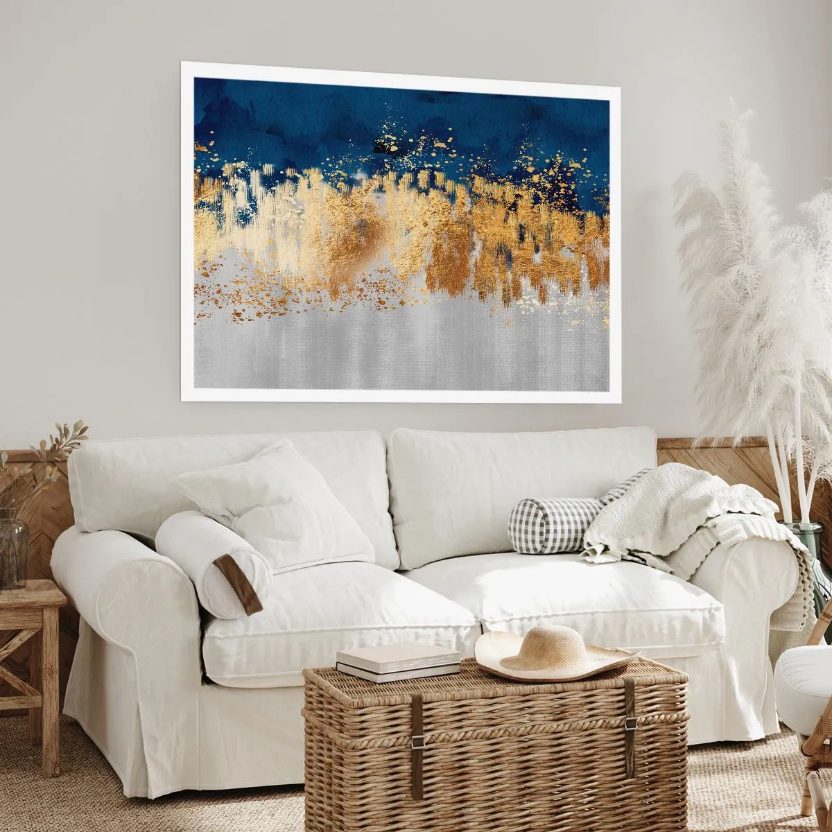Poster - Een moderne compositie met sprankeling - 100x70 cm