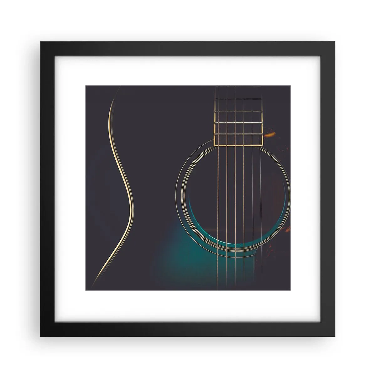 Poster in een zwarte lijst - Nog even voordat het klinkt - 30x30 cm