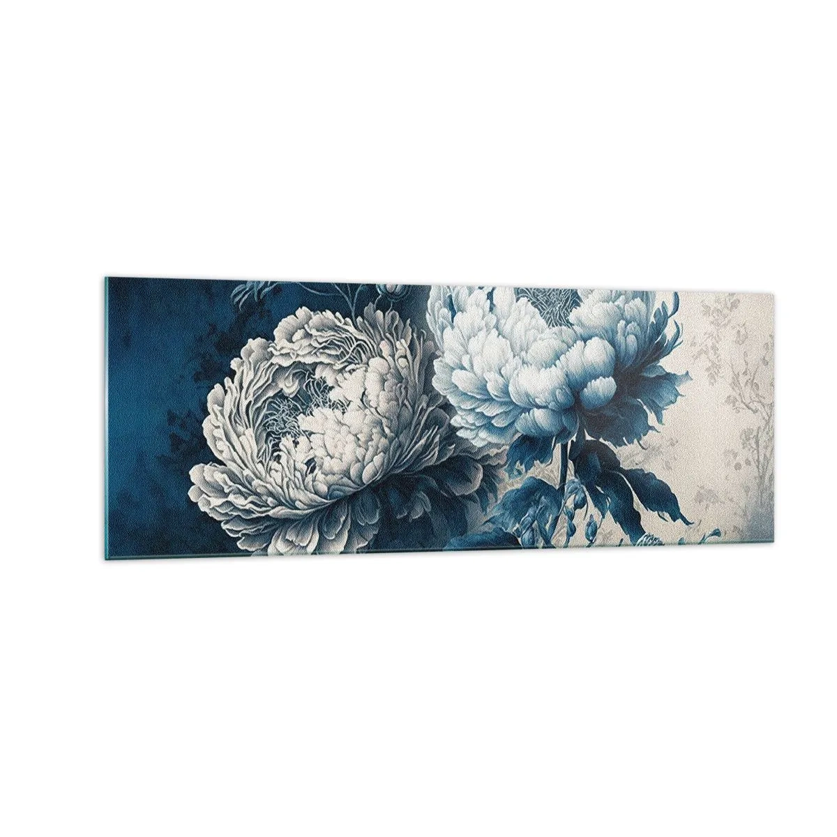 Schilderen op glas - Bij elkaar passend paar - 140x50 cm