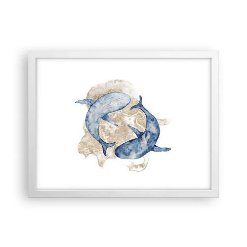 Poster in een witte lijst - Vriendschap of liefde? - 40x30 cm