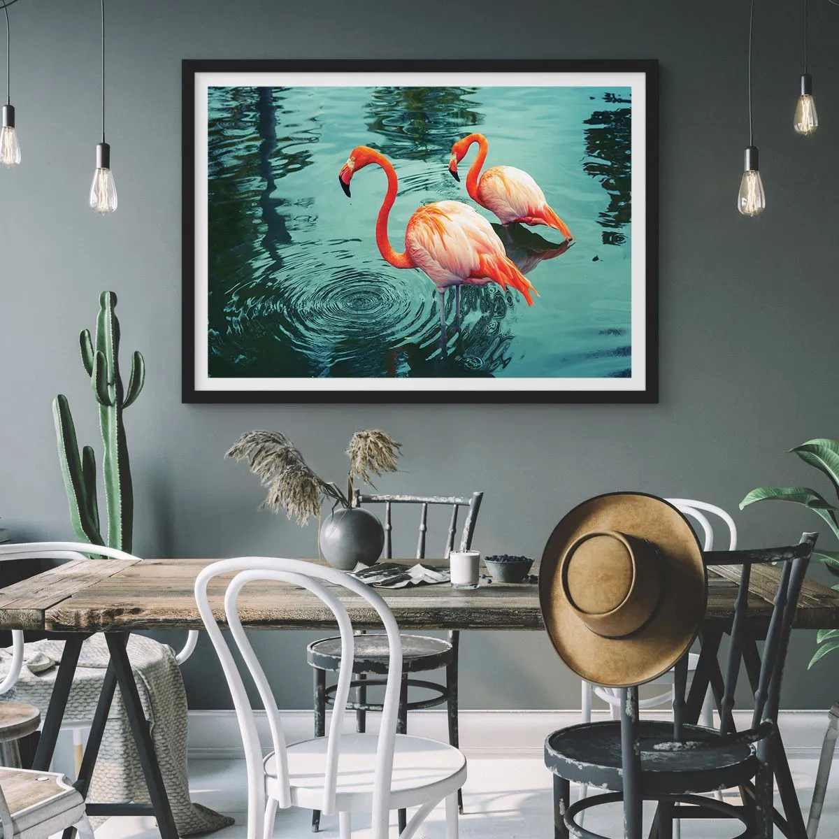 Poster in een zwarte lijst - We zijn nu in de mode - 50x40 cm