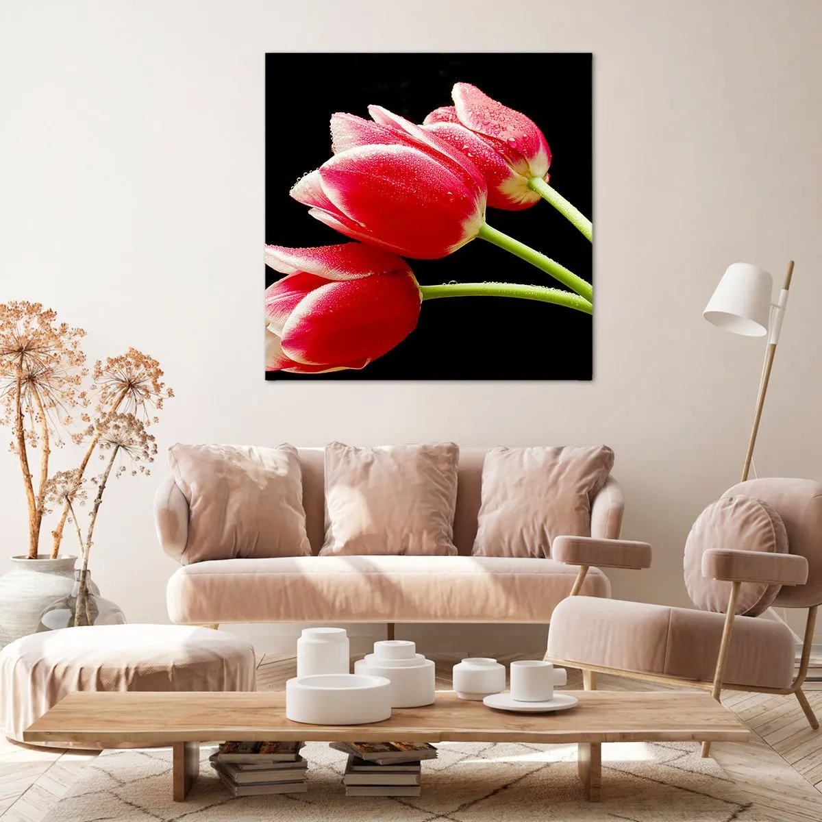 Schilderen op canvas - Een belofte van pure liefde - 60x60 cm