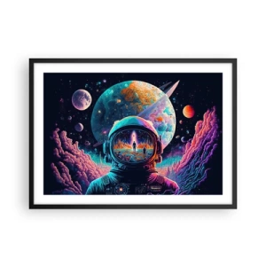 Poster in een zwarte lijst - Filosofen hebben er niet van gedroomd - 70x50 cm