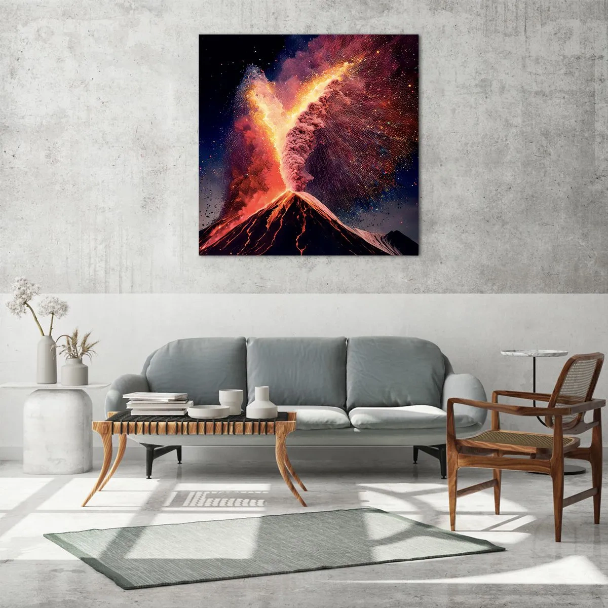 Schilderen op glas - Schoonheid en verschrikking - 40x40 cm