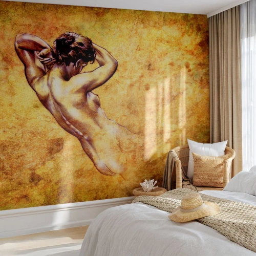 Fotobehang Premium Canvas - Ontdekt, maar nog steeds een mysterie - Vrouw, Handeling, Deel - 250x175 cm