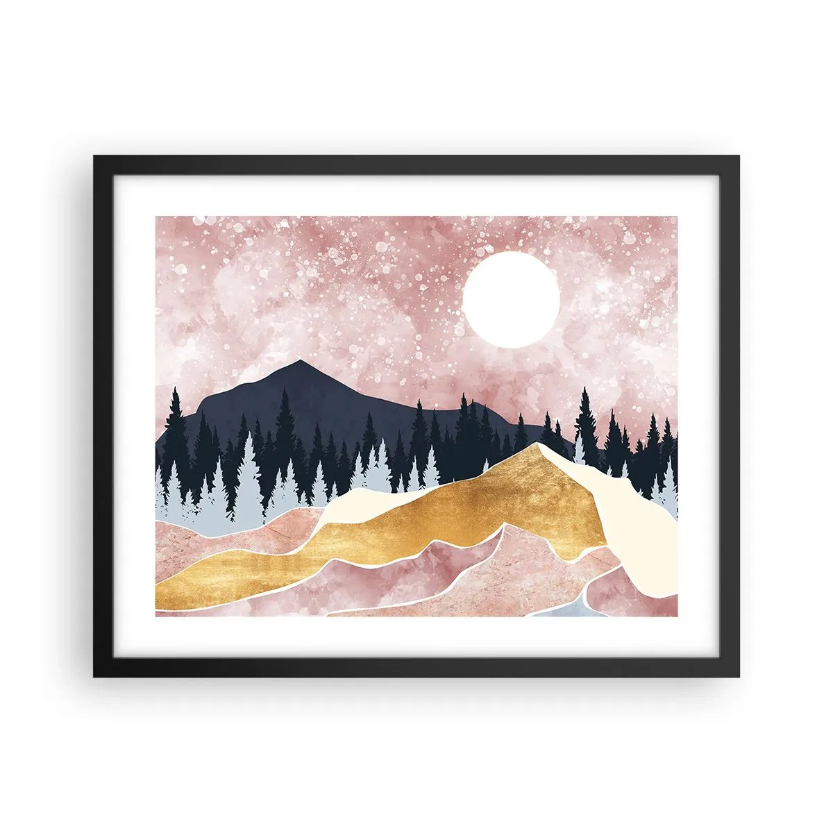 Poster in een zwarte lijst - Nachtwacht - 50x40 cm