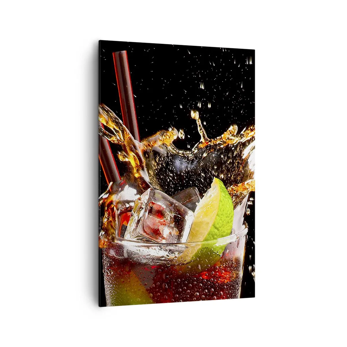 Schilderen op canvas - Vreugde en energie van kleuren - 80x120 cm