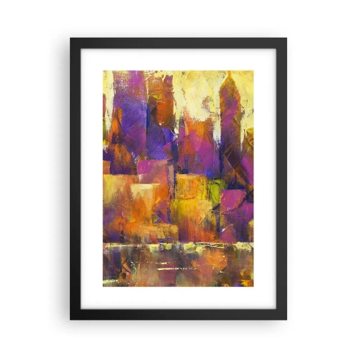 Poster in een zwarte lijst - Metropolitan compositie - 30x40 cm