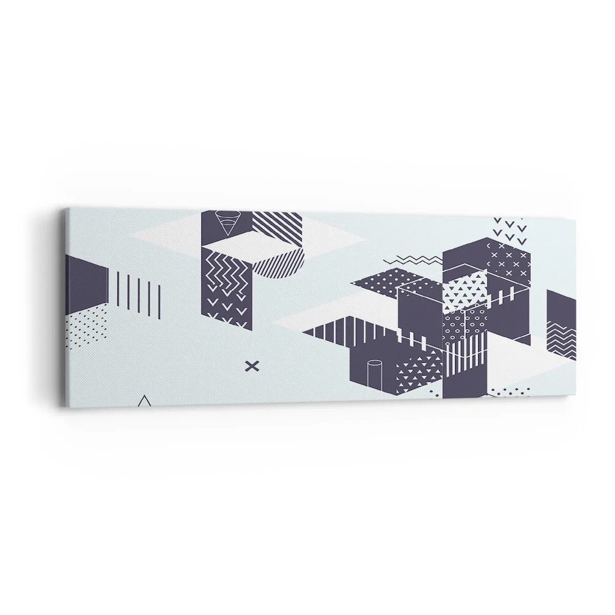 Schilderen op canvas - In de ziel van een wiskundige - 90x30 cm