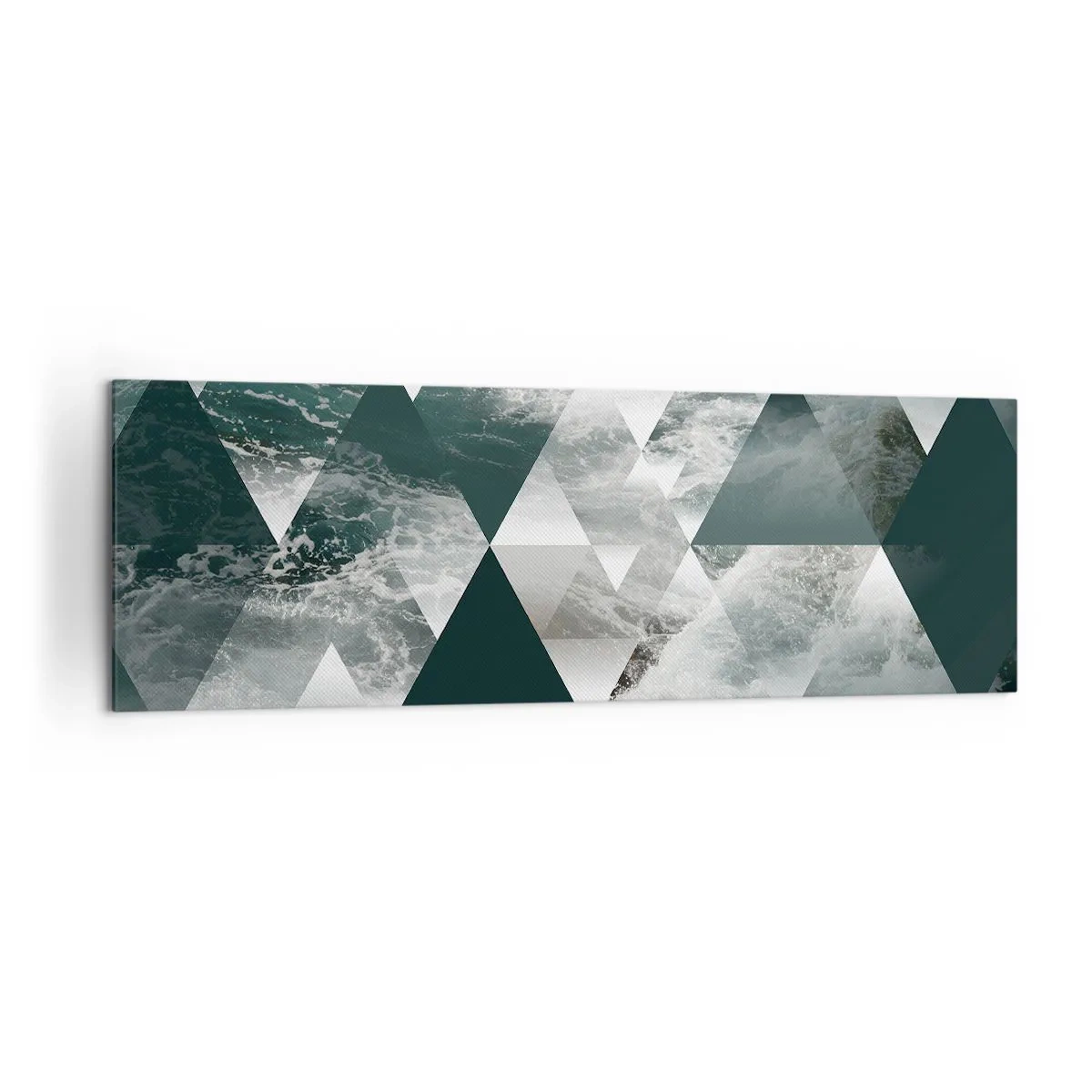 Schilderen op canvas - Kristal perspectief - 160x50 cm