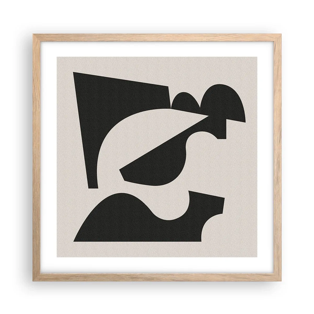 Een poster in een licht eiken lijst - Voor zelfassemblage - 50x50 cm