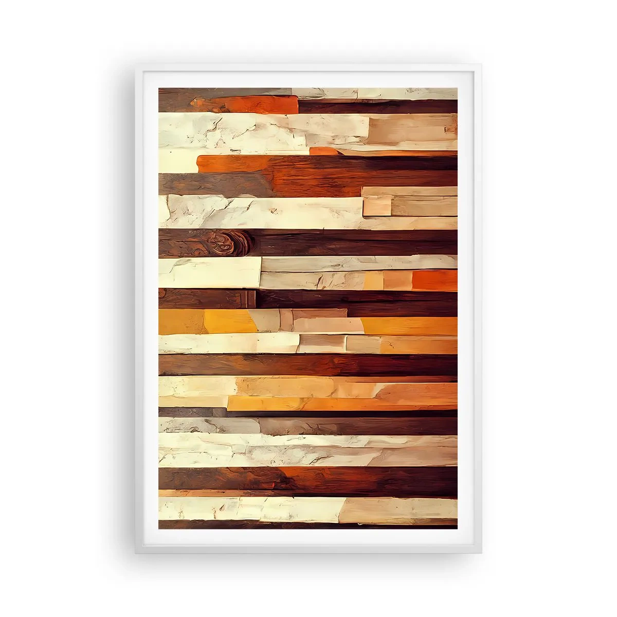 Poster in een witte lijst - Anthem van de bosbomen - 70x100 cm