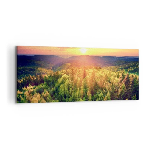 Schilderen op canvas - Hoekpunten en topjes - 100x40 cm