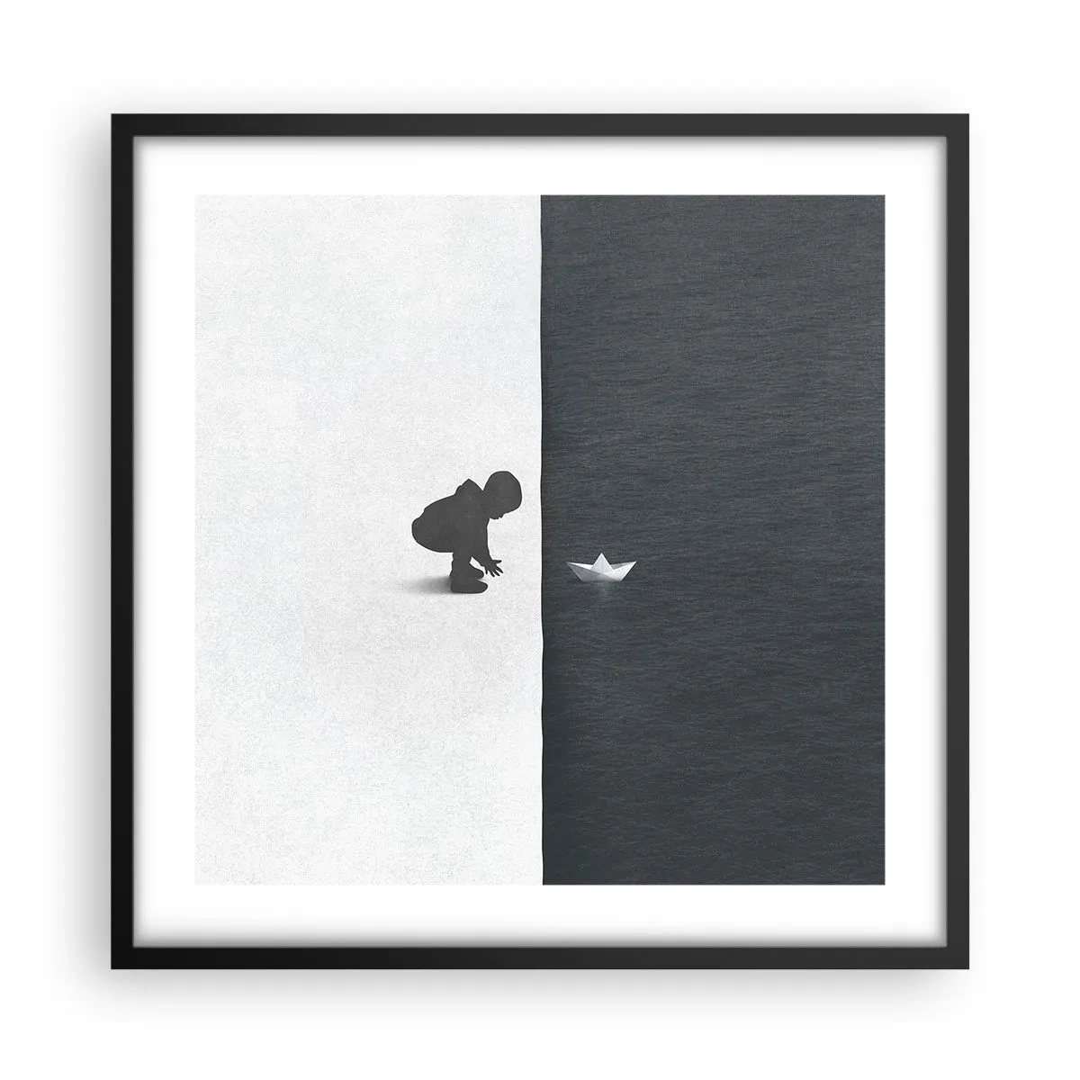 Poster in een zwarte lijst - Geweldige expeditie - 50x50 cm