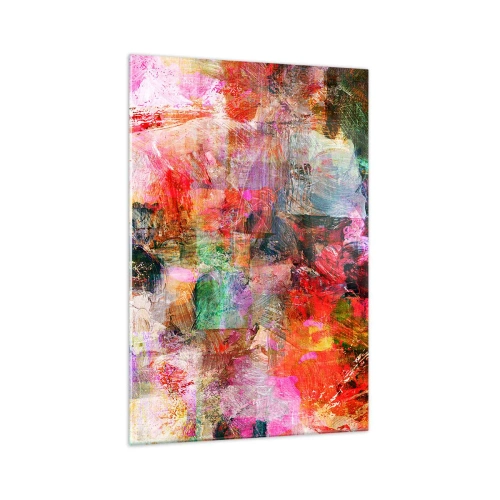 Schilderen op glas - Een reis door de rozen - 70x100 cm