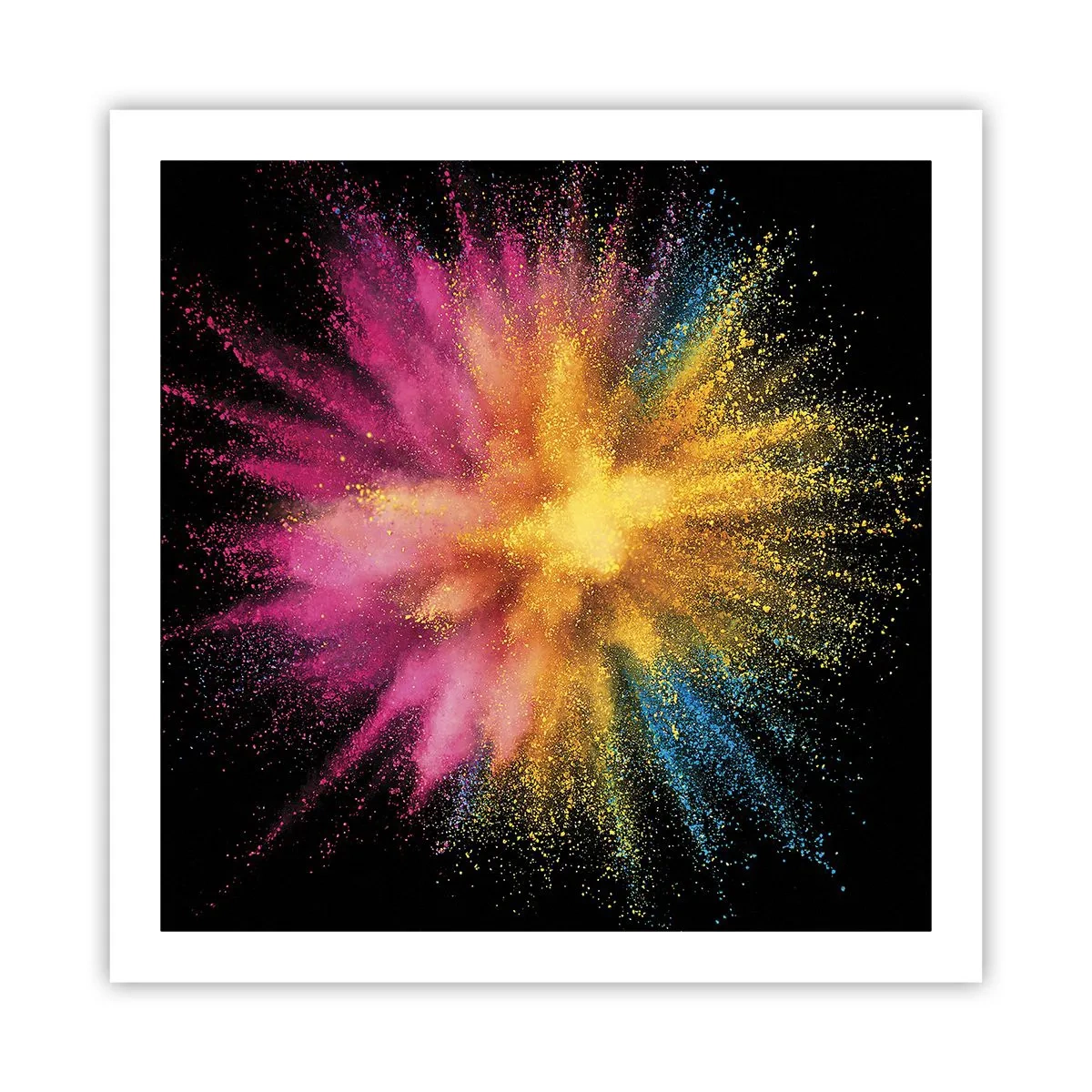 Poster - De geboorte van kleuren - 60x60 cm