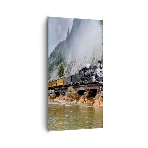 Schilderen op canvas - Waar wil je naar toe? Waar naar toe? - 65x120 cm