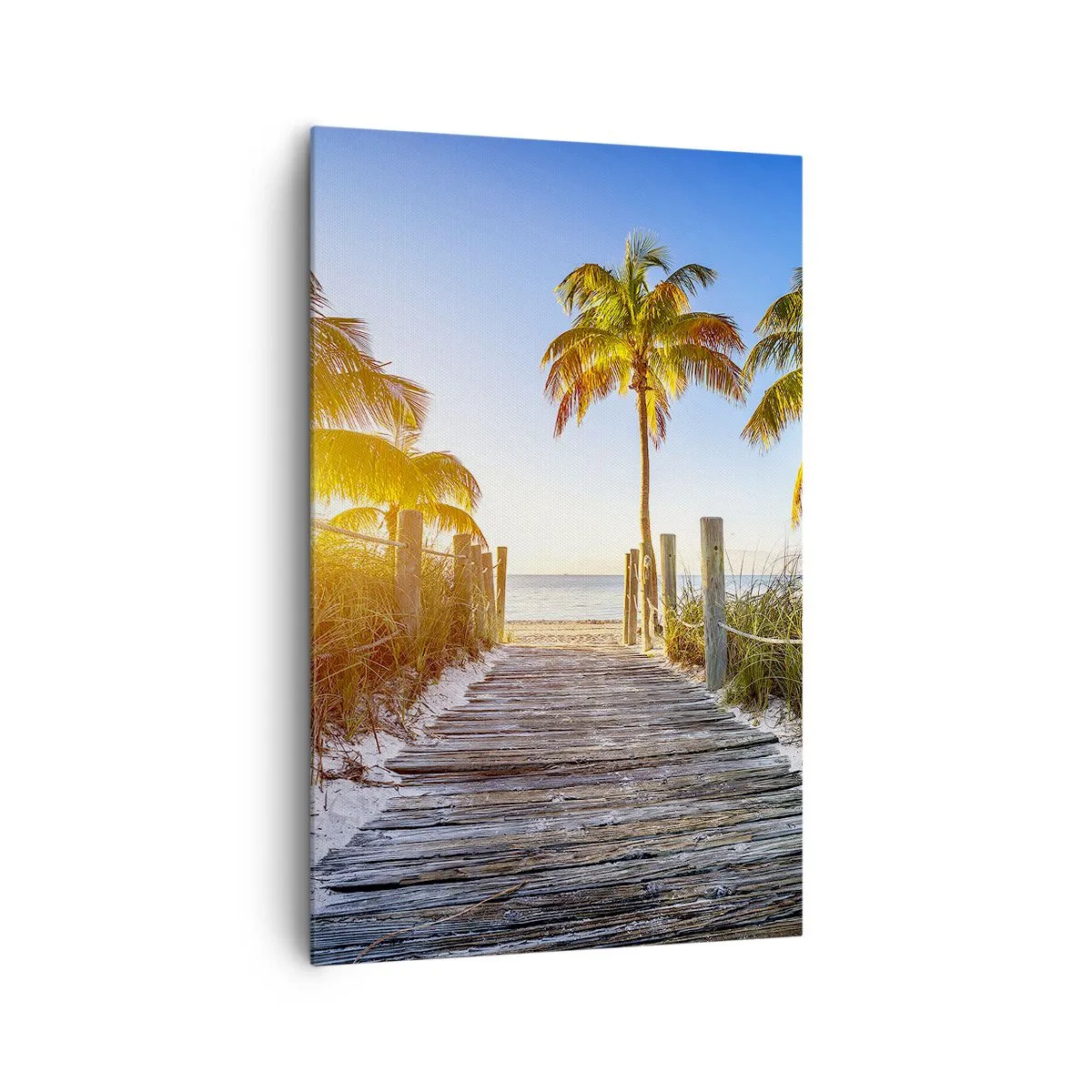 Schilderen op canvas - Rechtstreeks naar het paradijs - 80x120 cm